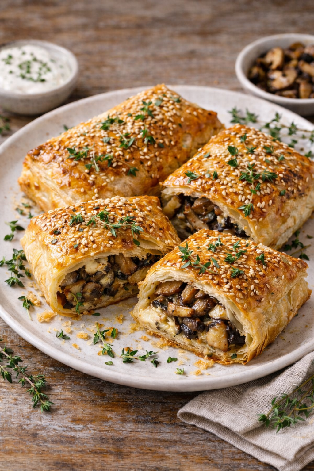 Wild Musheoom Borek Pastry